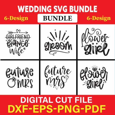Wedding T-shirt Design Bundle Vol-5 cover image.