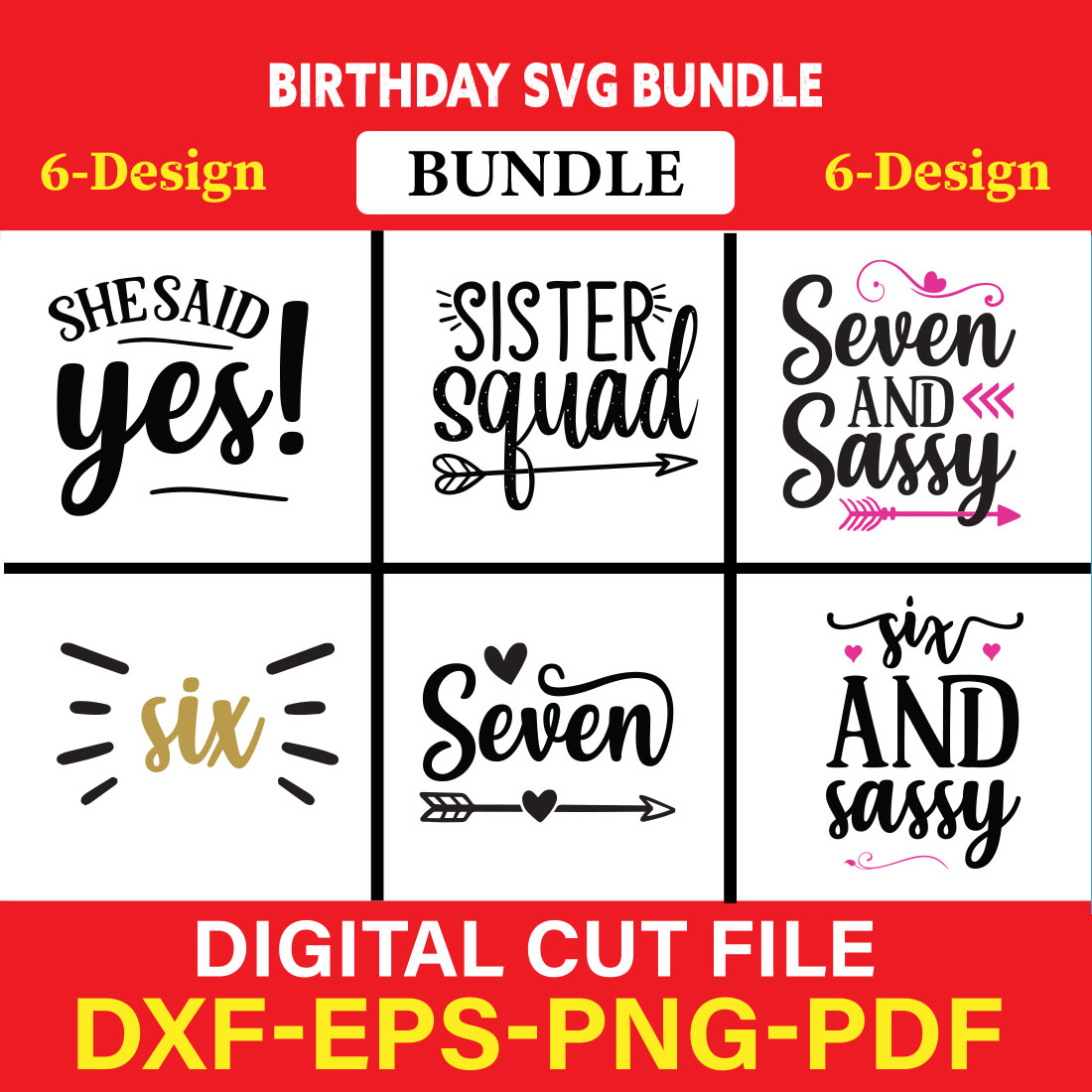 Birthday T-shirt Design Bundle Vol-14 cover image.