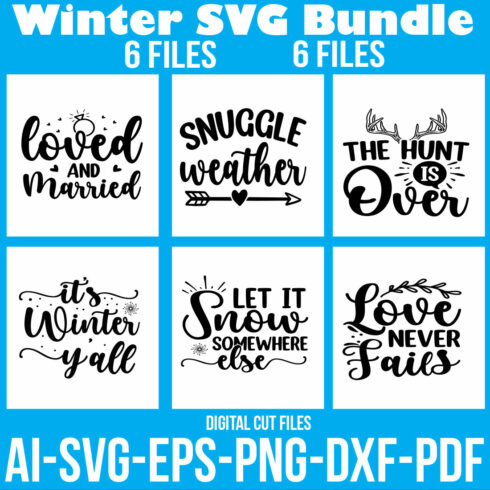 Winter SVG Bundle cover image.