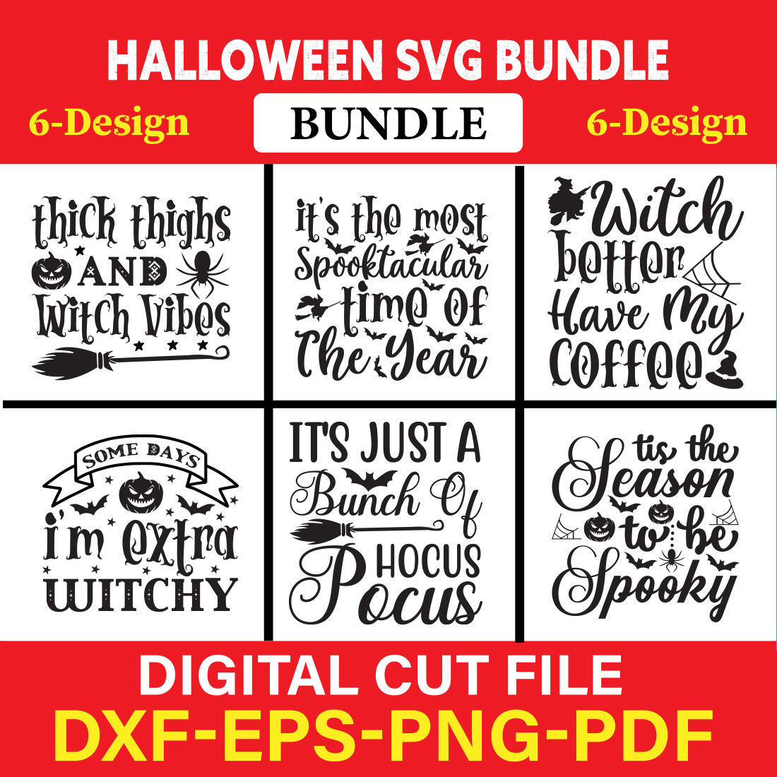 Halloween T-shirt Design Bundle Vol-2 cover image.