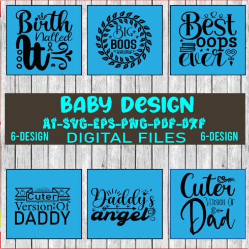 Baby SVG Bundle, Baby Shower SVG, Baby Quote Bundle, Cute Baby Saying svg, Funny Baby svg, Baby Girl, Baby Boy, Cut File, Vol-01 cover image.