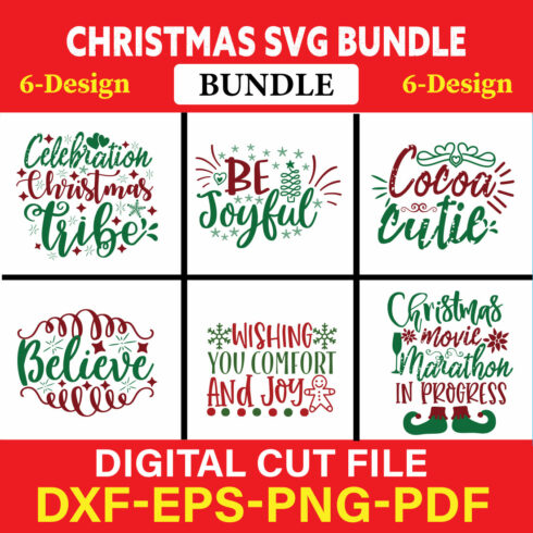 Christmas T-shirt Design Bundle Vol-32 cover image.