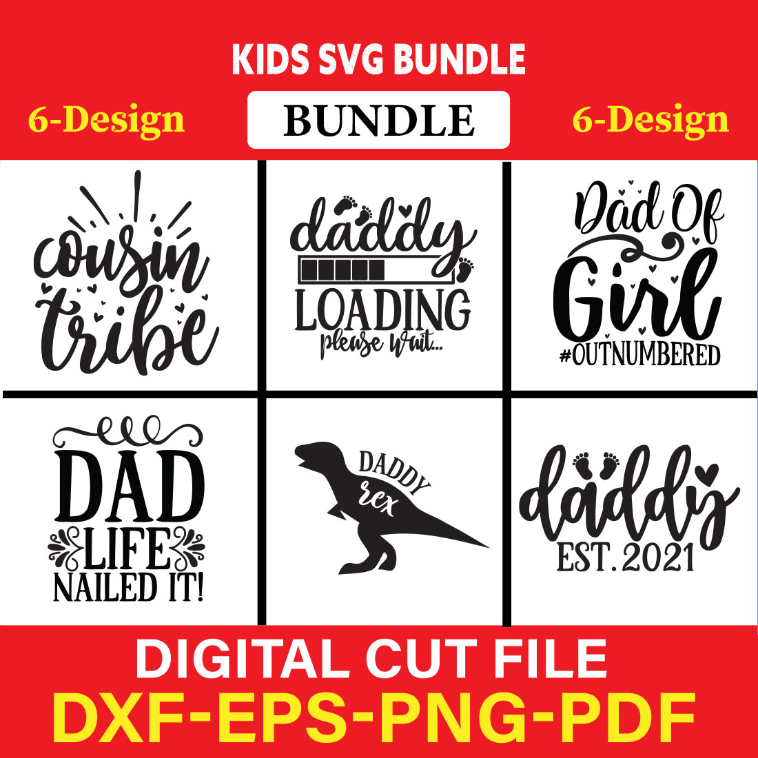 Kids T-shirt Design Bundle Vol-3 cover image.