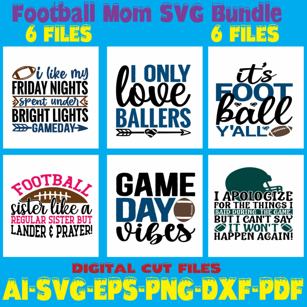 Football Mom SVG Bundle - MasterBundles