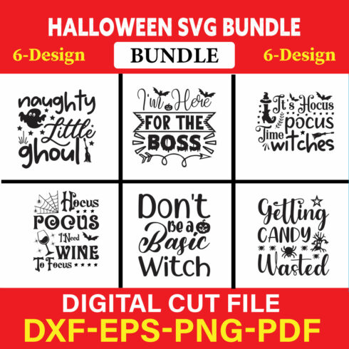 Halloween T-shirt Design Bundle Vol-6 cover image.