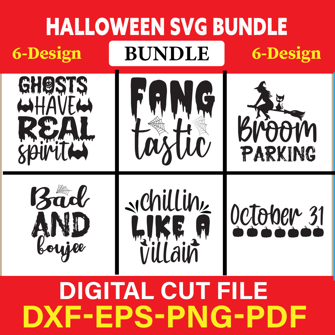 Halloween Svg Bundle, Halloween Bundle, Witch svg, Ghost svg, Pumpkin svg, Halloween Vector, Cricut, Funny Mom Svg Vol-03 cover image.