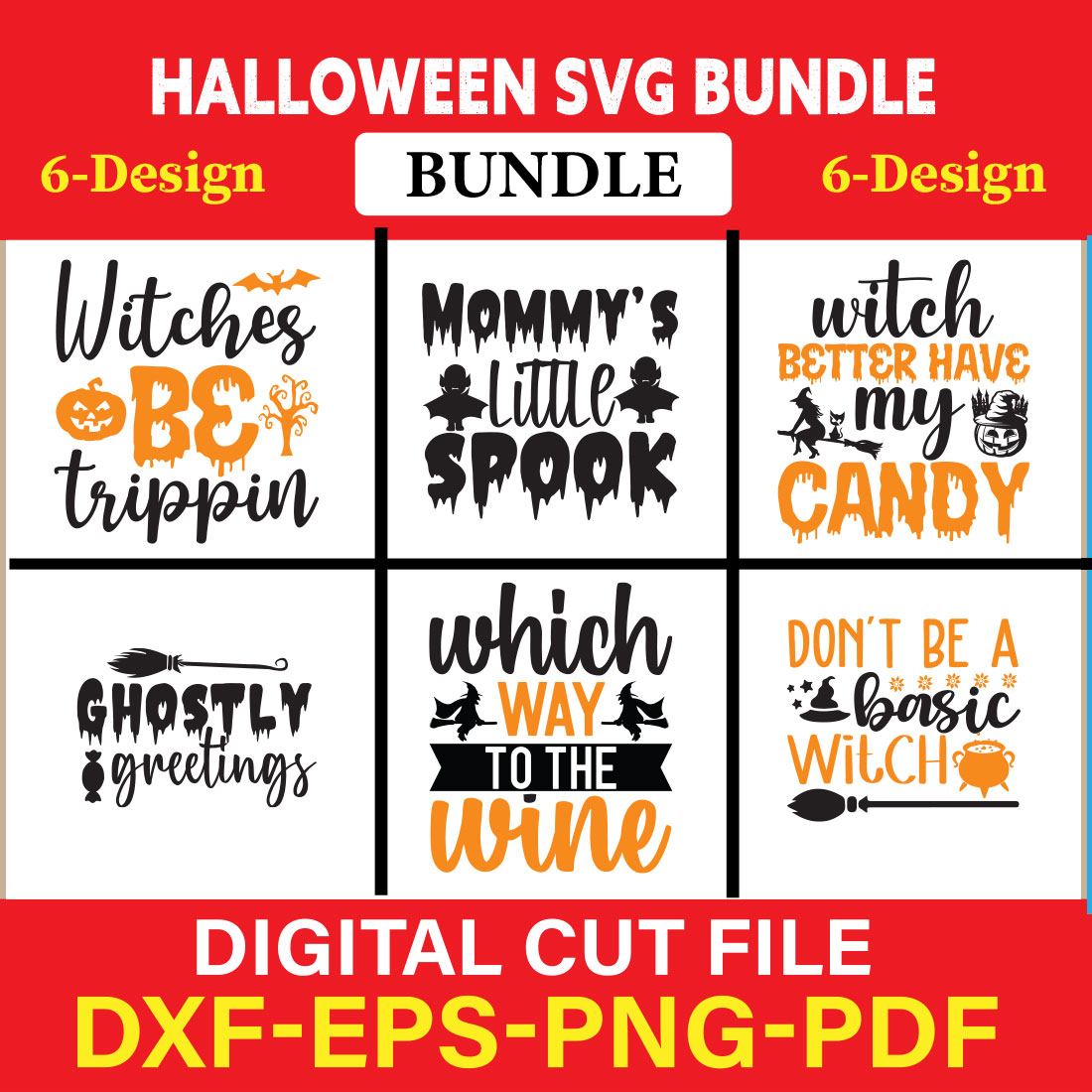 Halloween Svg Bundle, Halloween Bundle, Witch svg, Ghost svg, Pumpkin svg, Halloween Vector, Cricut, Funny Mom Svg Vol-04 cover image.