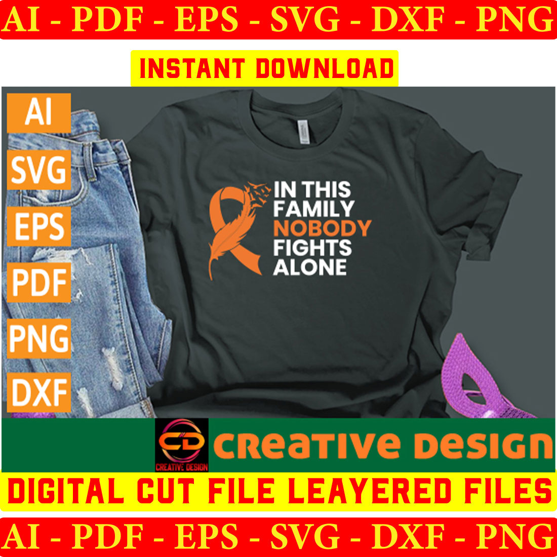Multiple Sclerosis Awareness SVG Files Vol-01 preview image.