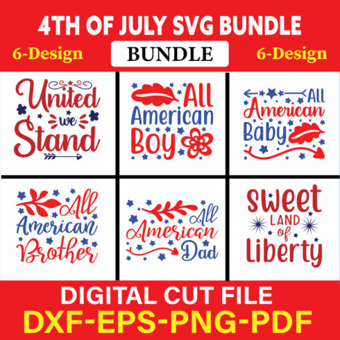 4th Of July T-shirt Design Bundle Vol-4 cover image.