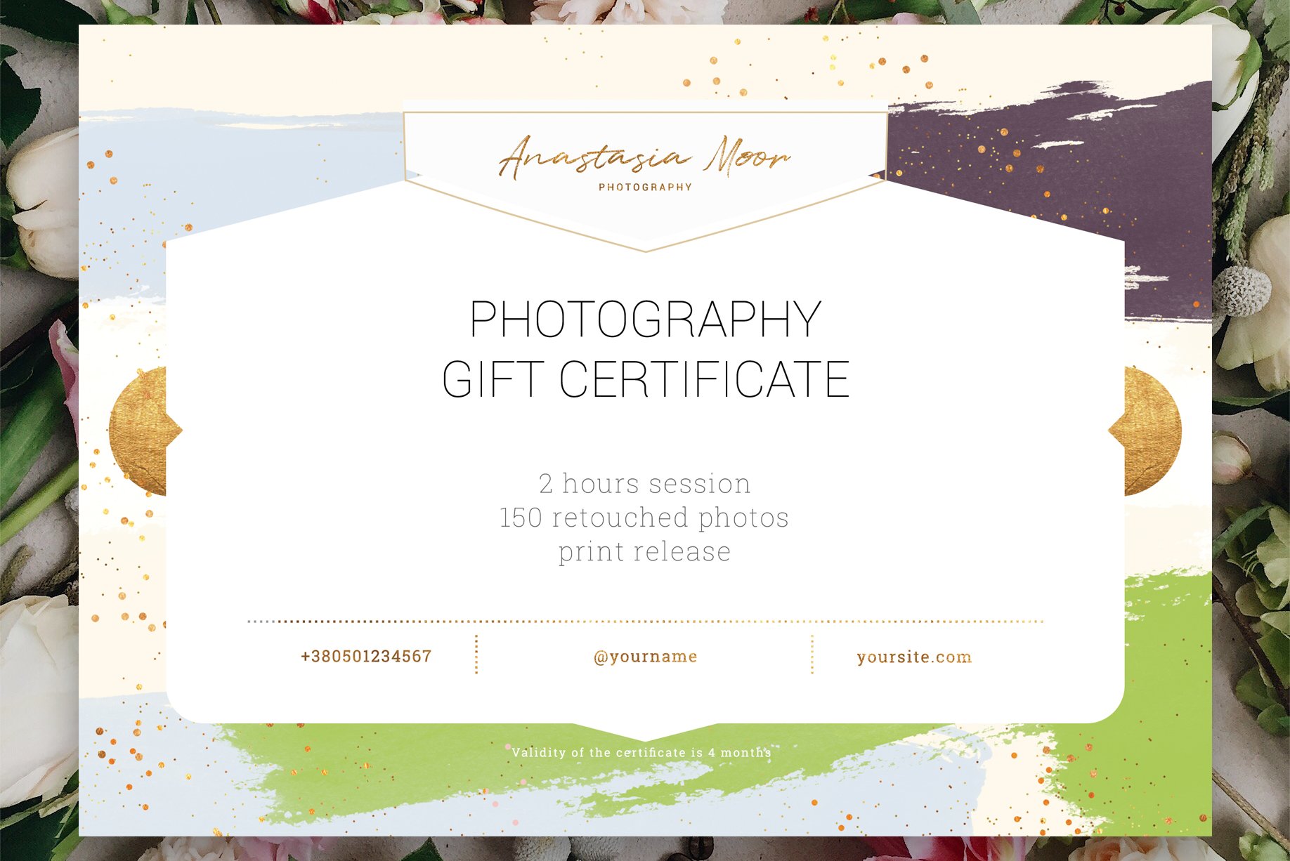 Gift Certificate Template / Aurora preview image.