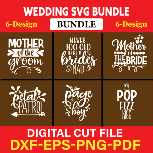 Wedding T-shirt Design Bundle Vol-23 cover image.