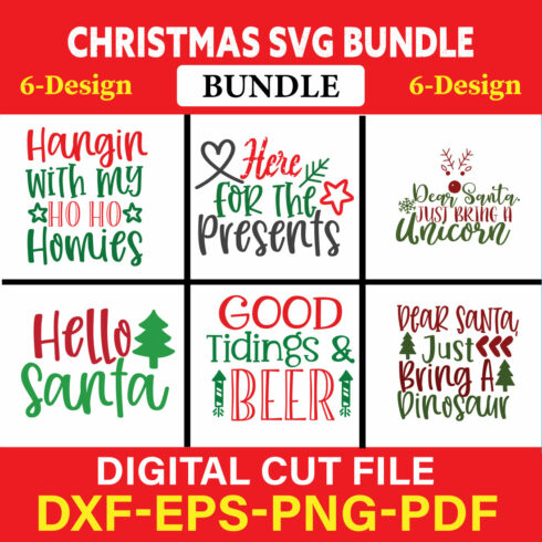 Christmas T-shirt Design Bundle Vol-12 cover image.