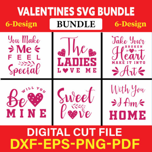 Valentines T-shirt Design Bundle Vol-35 cover image.