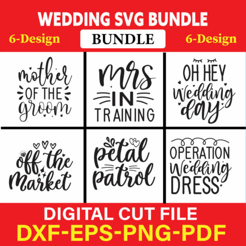 Wedding T-shirt Design Bundle Vol-8 cover image.