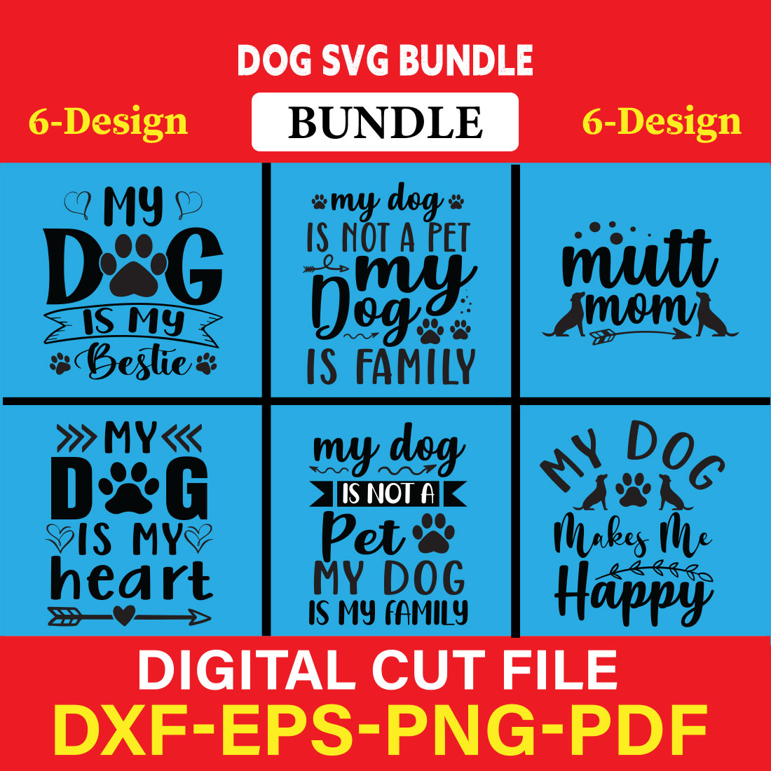 Dog T-shirt Design Bundle Vol-8 cover image.