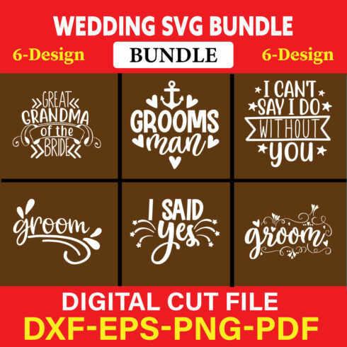 Wedding T-shirt Design Bundle Vol-18 cover image.