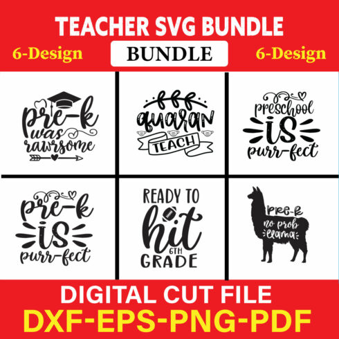 Teacher T-shirt Design Bundle Vol-15 cover image.