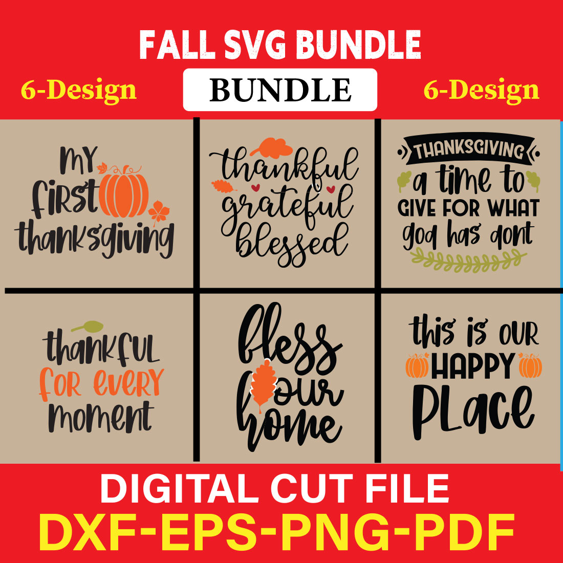 Fall SVG, Fall SVG Bundle, Autumn Svg, Thanksgiving Svg, Fall Svg Designs, Fall Sign, Autumn Bundle Svg, Vol-02 cover image.