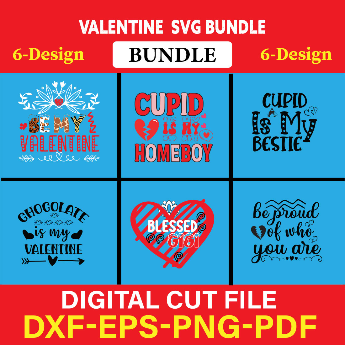 Valentine T-shirt Design Bundle Vol-9 cover image.