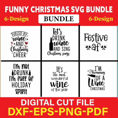 Christmas SVG Bundle / Funny Christmas SVG / Cut File Vol-05 cover image.