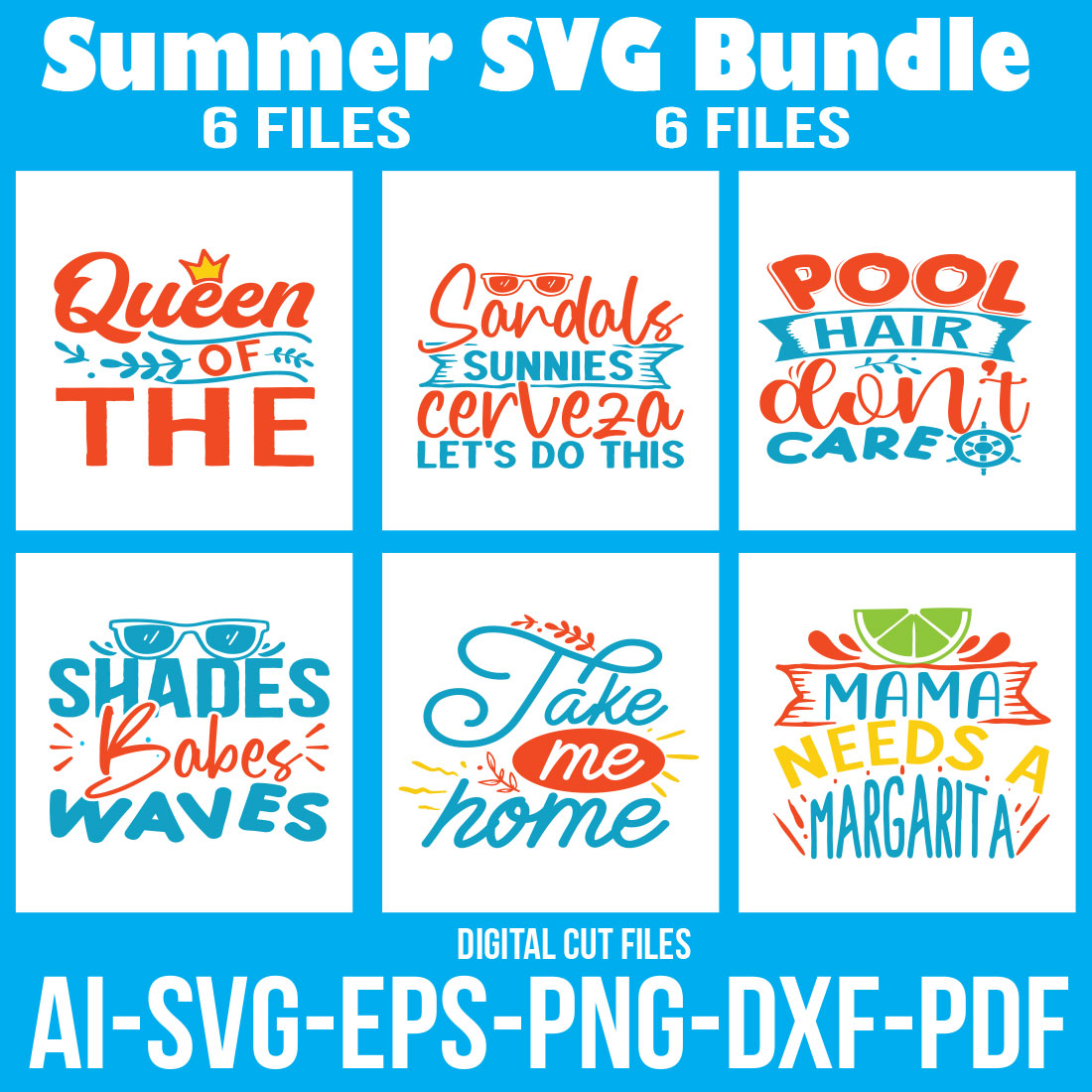 Summer SVG Bundle cover image.