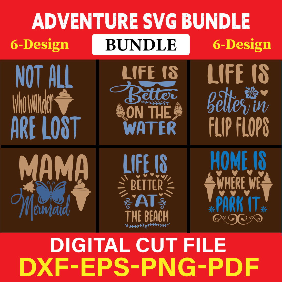 Adventure T-shirt Design Bundle Vol-8 cover image.