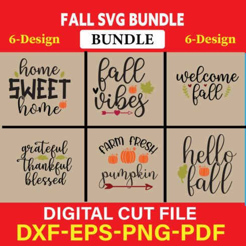 Fall SVG, Fall SVG Bundle, Autumn Svg, Thanksgiving Svg, Fall Svg Designs, Fall Sign, Autumn Bundle Svg, Vol-09 cover image.
