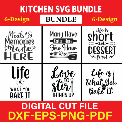 Kitchen T-shirt Design Bundle Vol-8 cover image.