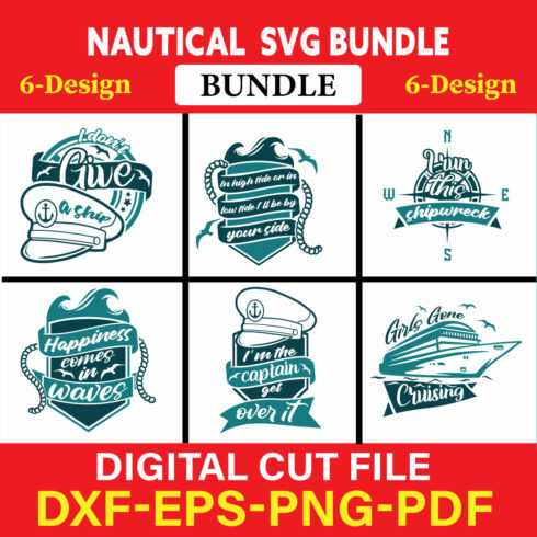 Nautical T-shirt Design Bundle Vol-2 cover image.
