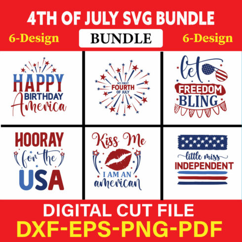 4th Of July T-shirt Design Bundle Vol-14 cover image.