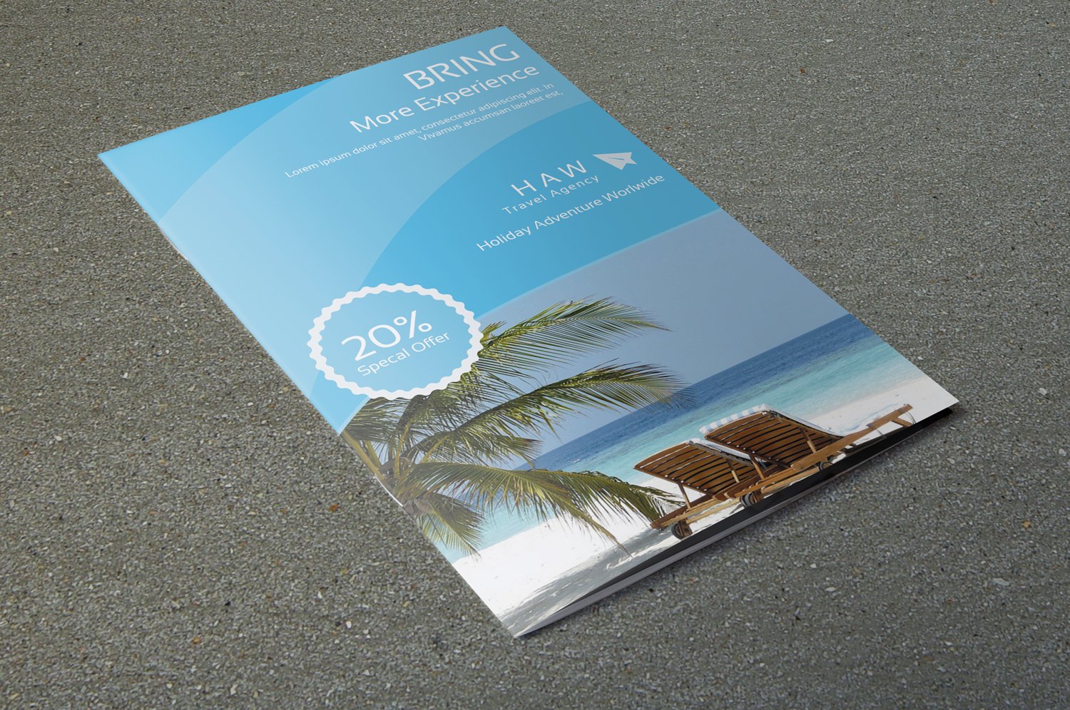Travel Brochure Flyer Set-V487 preview image.