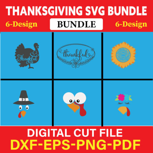 Thanksgiving T-shirt Design Bundle Vol-8 cover image.