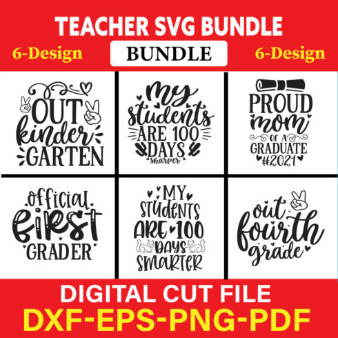 Teacher T-shirt Design Bundle Vol-13 cover image.