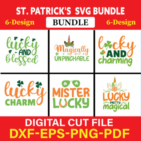St Patrick's T-shirt Design Bundle Vol-3 cover image.