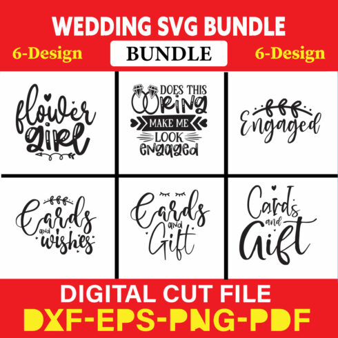 Wedding T-shirt Design Bundle Vol-4 cover image.
