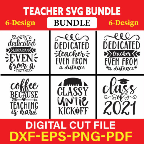 Teacher T-shirt Design Bundle Vol-9 cover image.
