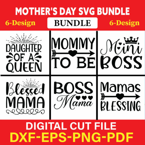 Mother's Day T-shirt Design Bundle Vol-3 cover image.