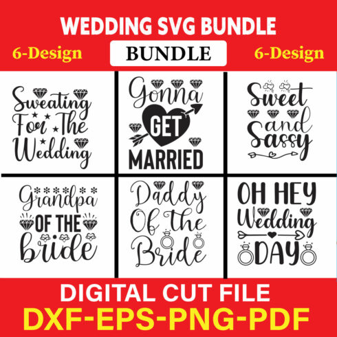 Wedding T-shirt Design Bundle Vol-1 cover image.