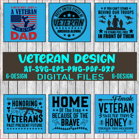 Veterans Day Bundle design Sublimation Cricut, Cricut print file, Veterans Day svg bundle Vol-01 cover image.