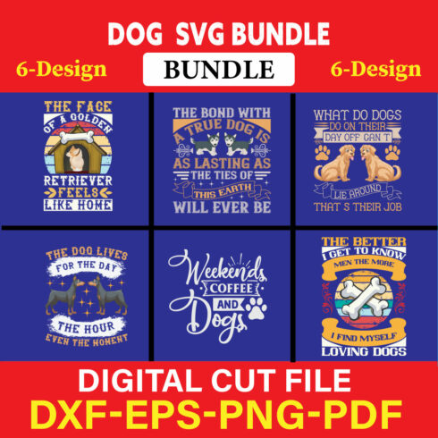 Dog T-shirt Design Bundle Vol-6 cover image.