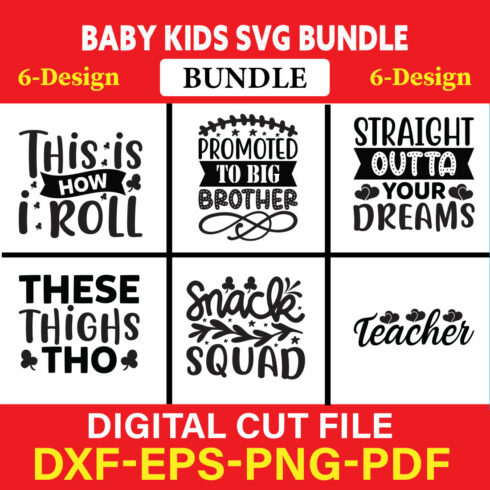 Baby Kids T-shirt Design Bundle Vol-8 cover image.