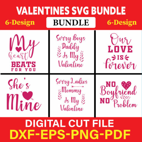 Valentines T-shirt Design Bundle Vol-34 cover image.