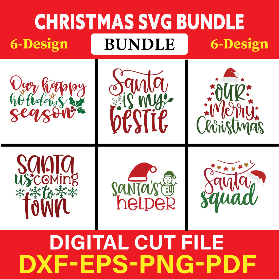 Christmas T-shirt Design Bundle Vol-30 cover image.