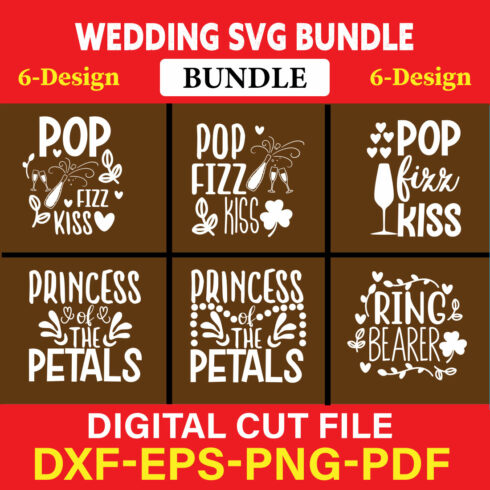 Wedding T-shirt Design Bundle Vol-24 cover image.