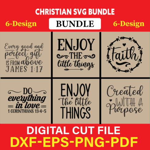 Christian T-shirt Design Bundle Vol-6 cover image.