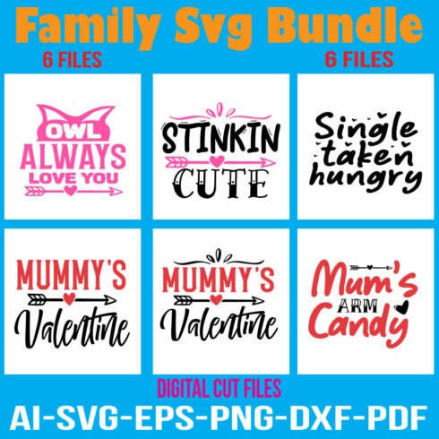 Family Svg Bundle cover image.