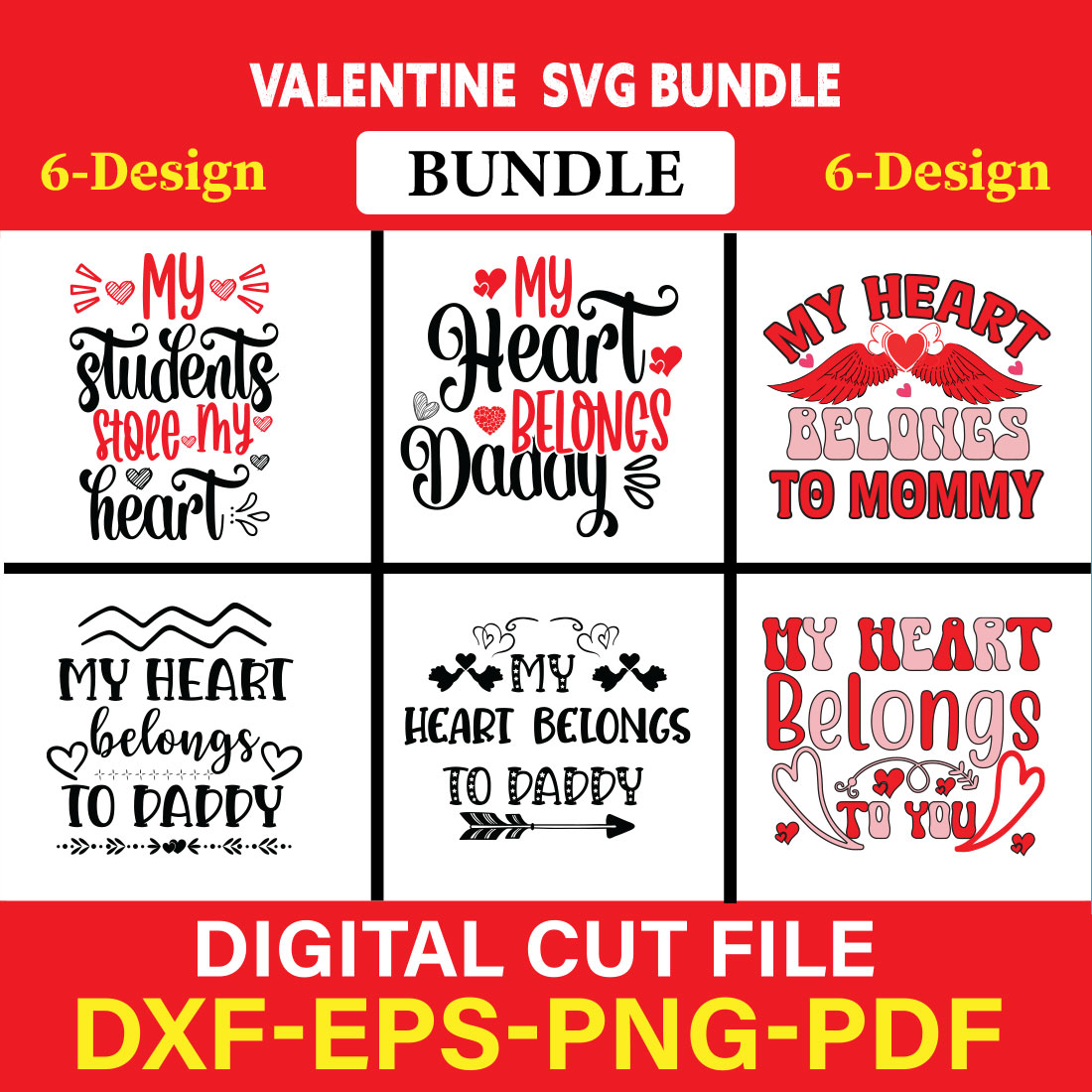 Valentine T-shirt Design Bundle Vol-18 cover image.