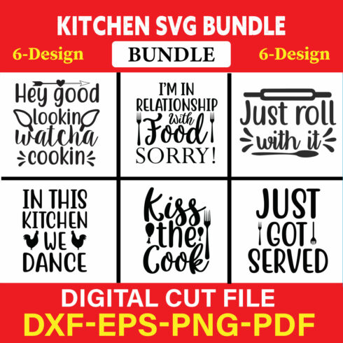 Kitchen T-shirt Design Bundle Vol-6 cover image.