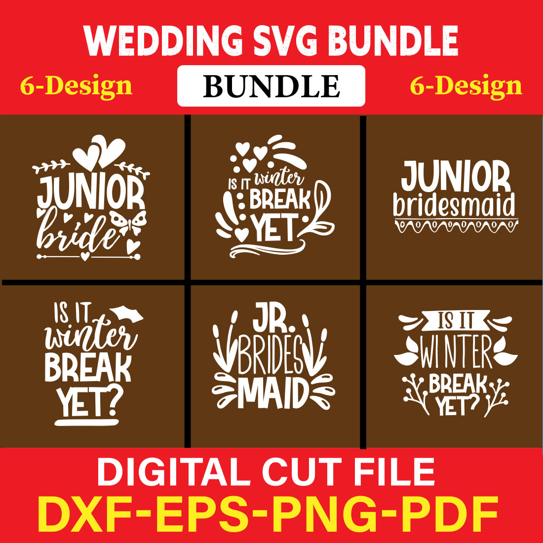 Wedding T-shirt Design Bundle Vol-19 cover image.