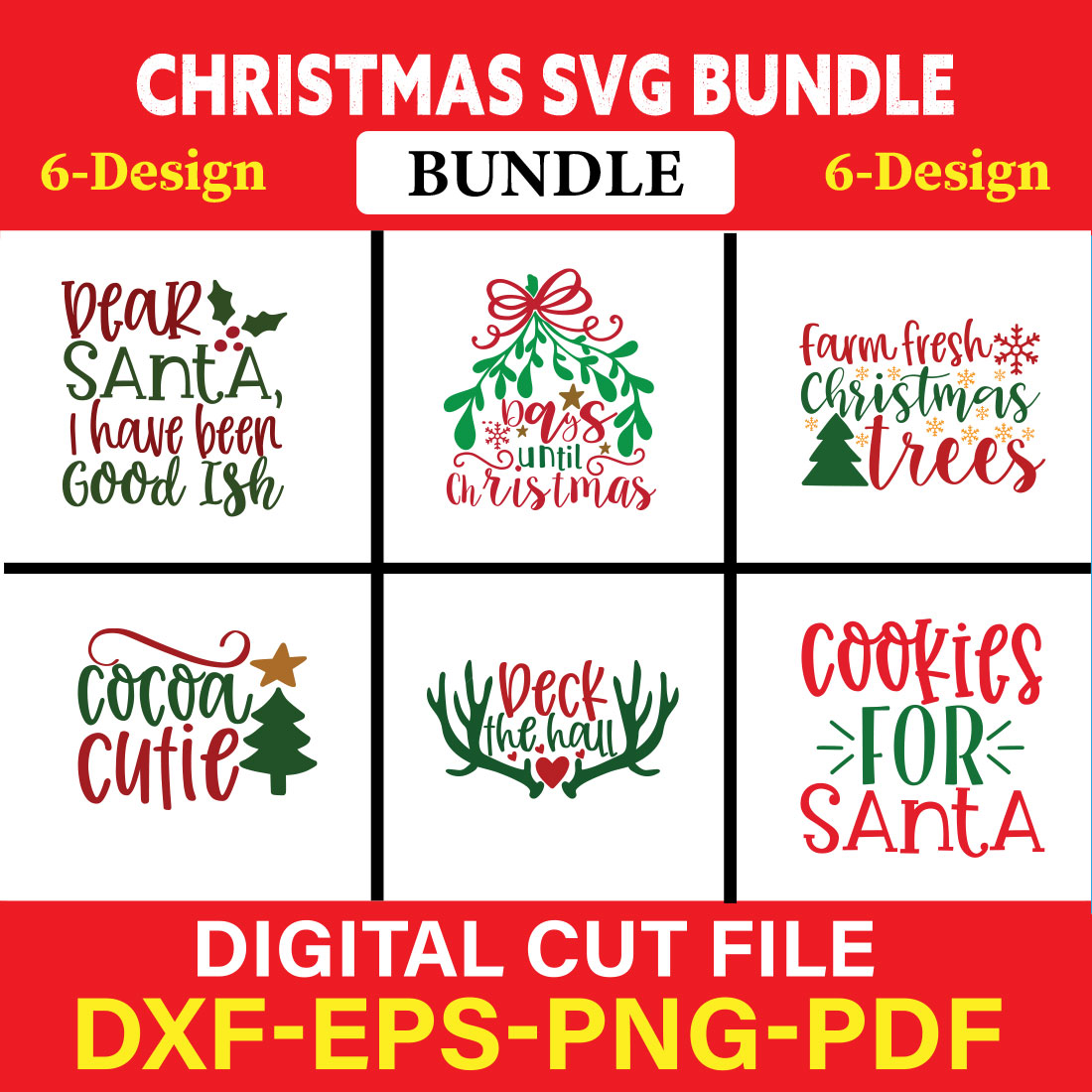 Christmas T-shirt Design Bundle Vol-27 cover image.